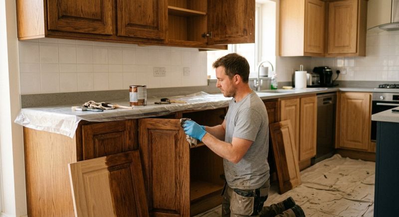 Wood Cabinet Refinishing in Bloomington, IN